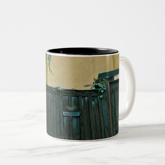 Caneca De Café Em Dois Tons Cyclists gifts ideas (Frente Esquerda)