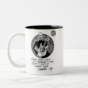 Caneca De Café Em Dois Tons Da "caneca do 2-Tom da legenda guitarra" de FICTS