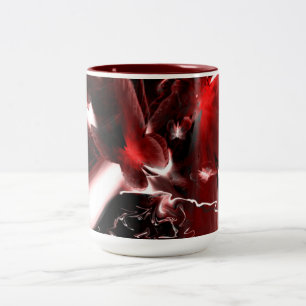 Caneca De Café Em Dois Tons Da escuridão à luz