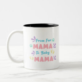 Caneca De Café Em Dois Tons Da Pelo Mamãe Para A Bebê