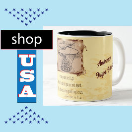 Caneca De Café Em Dois Tons Da Vinci Helicopter Poema 🚁 Orçamento Especial