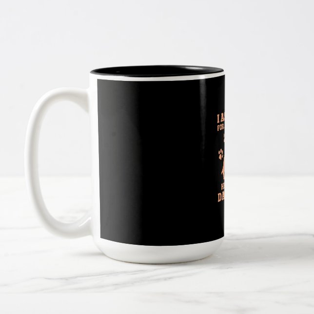 Caneca De Café Em Dois Tons Dachshund É Meu Verdadeiro Amigo (Esquerda)