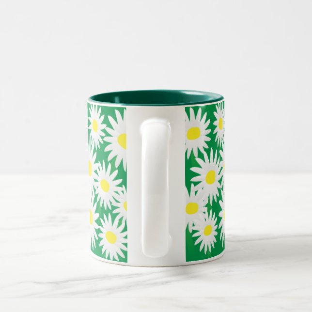 Caneca De Café Em Dois Tons Daisy Alegre  (Alça)