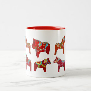 Caneca De Café Em Dois Tons Dala Horse Collectors Mug