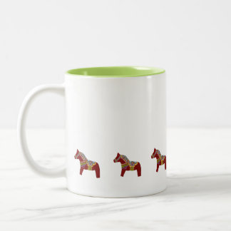 Caneca De Café Em Dois Tons Dala Horses Mug