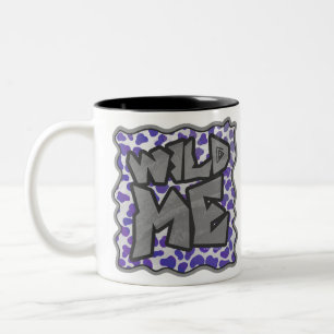 Caneca De Café Em Dois Tons Dalmaciano Roxo e Impressão branco