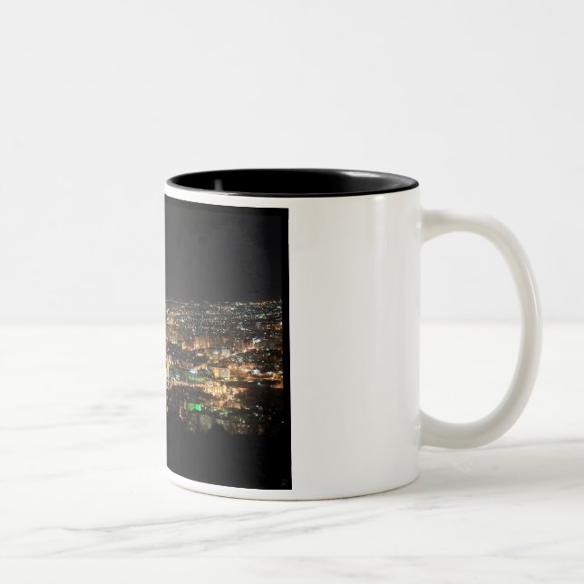 Caneca De Café Em Dois Tons Damasco na noite - Syria (Direita)