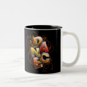 Caneca De Café Em Dois Tons dança 3D (queda)