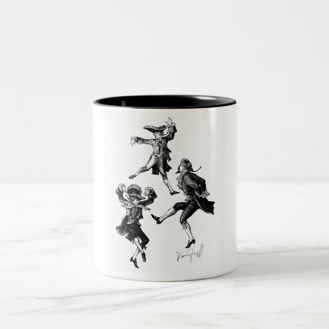 Caneca De Café Em Dois Tons Dança de Diablo (Centro)