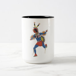 Caneca De Café Em Dois Tons Dança de Guerra (ou O Corredor)