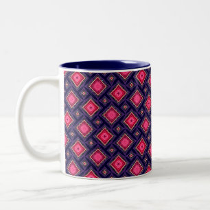 Caneca De Café Em Dois Tons Dançando Diamante