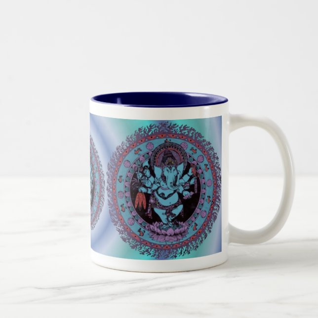 Caneca De Café Em Dois Tons Dançarino de Ganesh (Direita)