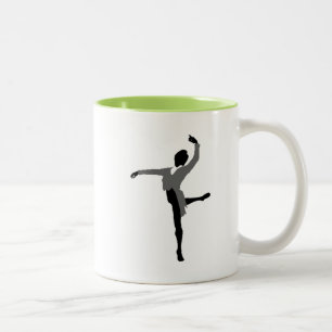 Caneca De Café Em Dois Tons Dançarino masculino legal