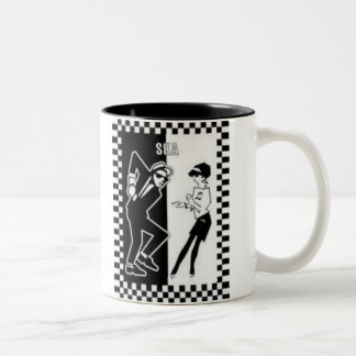 Caneca De Café Em Dois Tons dançarinos do ska, dançarinos do ska