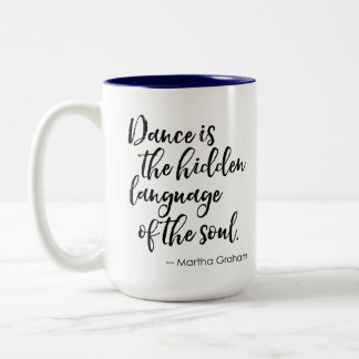 Caneca De Café Em Dois Tons Dance Cote Mug - Dance é o idioma oculto