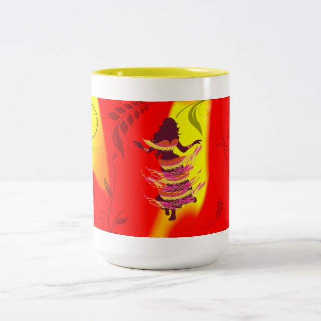 Caneca De Café Em Dois Tons Dancer *Rayjii* (Centro)