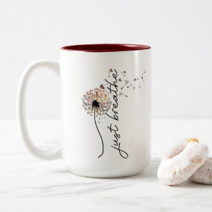 Caneca De Café Em Dois Tons Dandelion Wish Coffee Mug Sunset Butterfly Design