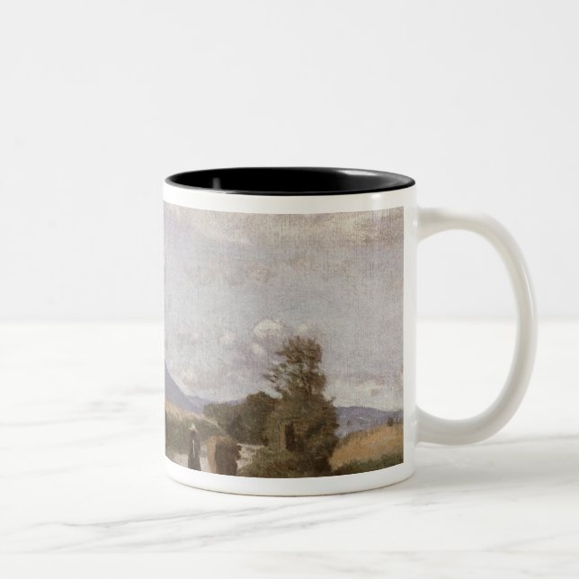 Caneca De Café Em Dois Tons Dardagny, manhã, c.1853 (óleo em canvas) (Direita)