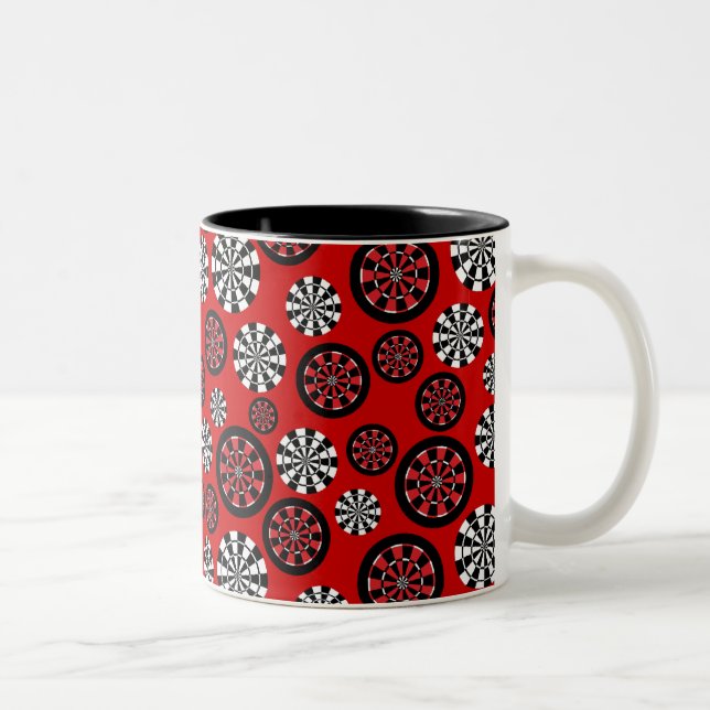 Caneca De Café Em Dois Tons Dartboards do Mod (Direita)