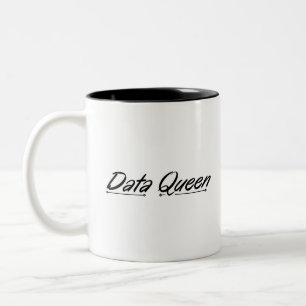 Caneca De Café Em Dois Tons Data Queen - Contabilizando Mug De Café De Dois To