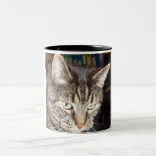 Caneca De Café Em Dois Tons Dave está assistindo a você canudos de dois tons