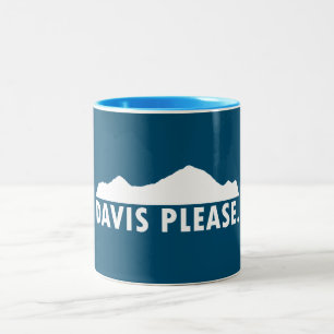 Caneca De Café Em Dois Tons Davis West Virginia, por favor
