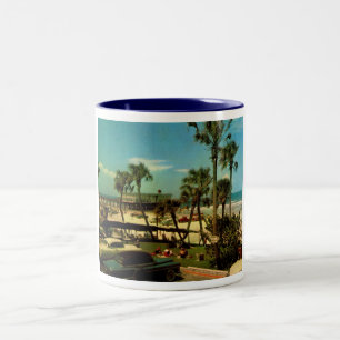Caneca De Café Em Dois Tons Daytona Beach, vintage de Florida
