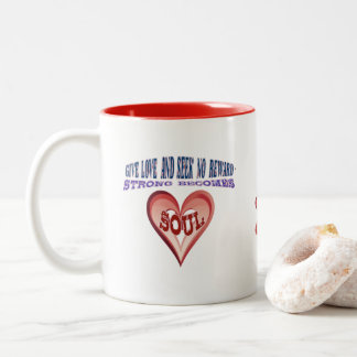 Caneca De Café Em Dois Tons Dê Amor