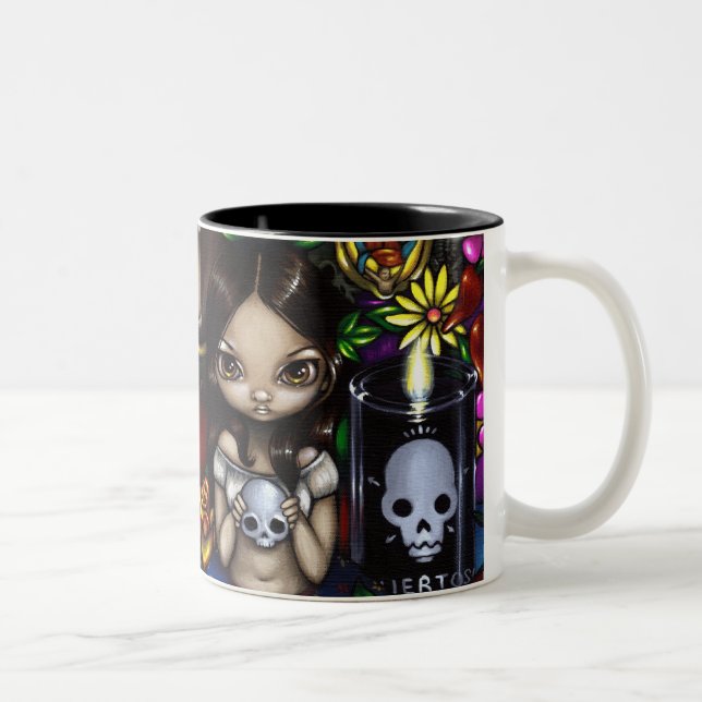 Caneca De Café Em Dois Tons De "caneca Diâmetro de los Muertos" (Direita)