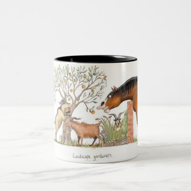 Caneca De Café Em Dois Tons De "caneca dos jardineiro paisagem" (Centro)