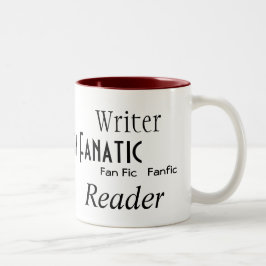Caneca De Café Em Dois Tons De "fanático da ficção fã "