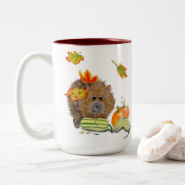 Caneca De Café Em Dois Tons DE Tasse Herbst Igel