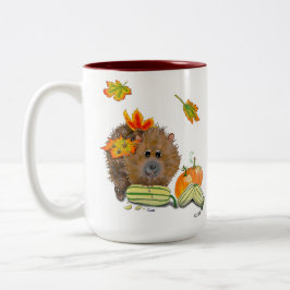 Caneca De Café Em Dois Tons DE Tasse Herbst Igel
