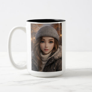 Caneca De Café Em Dois Tons Dê vida ao seu personagem favorito na sua manhã