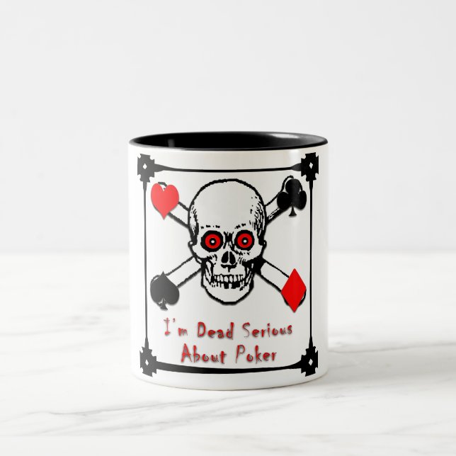 Caneca De Café Em Dois Tons deadseriousskull (Centro)