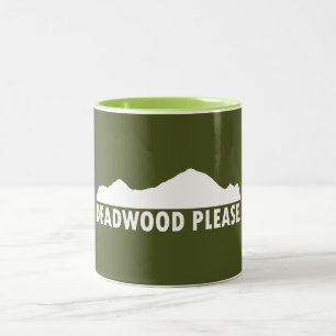 Caneca De Café Em Dois Tons Deadwood South Dakota, por favor