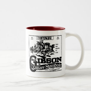 Caneca De Café Em Dois Tons DEBANDADA 1925 de Gibson CALGARY da buzina