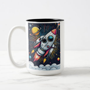 Caneca De Café Em Dois Tons Decolagem!