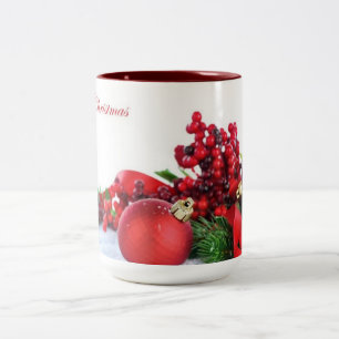 CANECA DE CAFÉ EM DOIS TONS ****DECOR DE NATAL PARA VOCÊ****