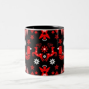 Caneca De Café Em Dois Tons Decoração Sazonal Escandinava para Casa