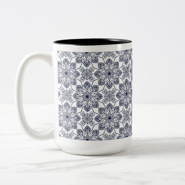 Caneca De Café Em Dois Tons Decorações (Esquerda)