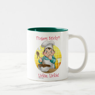 Caneca De Café Em Dois Tons dedos pegajosos?