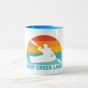 Caneca De Café Em Dois Tons Deep Creek Lake Maryland Kayak