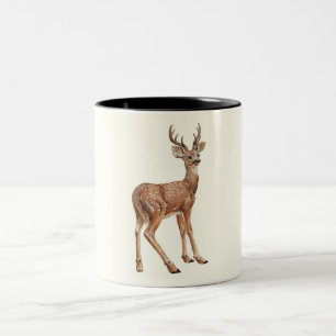 Caneca De Café Em Dois Tons Deer