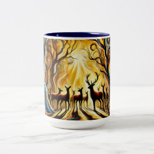 Caneca De Café Em Dois Tons Deer Mug