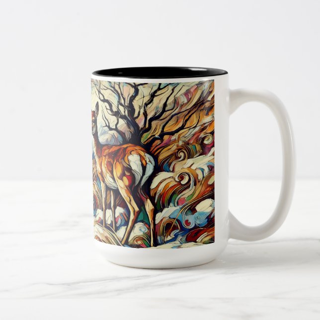 Caneca De Café Em Dois Tons Deer Mug (Direita)