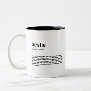 Caneca De Café Em Dois Tons Definição de Bestie