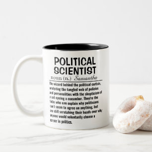 Caneca De Café Em Dois Tons Definição de Cientista Político