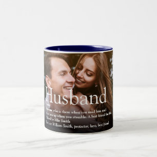 Caneca De Café Em Dois Tons Definição de Foto do Melhor Marido do Mundo