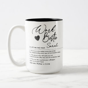Caneca De Café Em Dois Tons Definição de Nome Personalizado de Bestimento de T